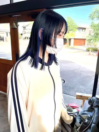 セミロング カラー メンズ🎱女性も歓迎 ✨🌵榊原崇文🌵のヘアスタイル