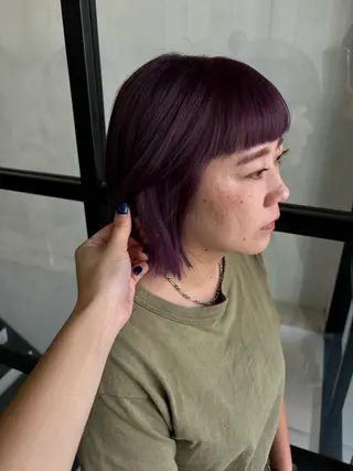 カラー fudge所属・MaisonHALU 松浦光咲のヘアスタイル