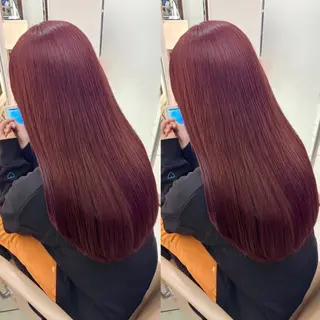 ロング カラー シールエクステ🎀 羽エクステ🌙しぇるのヘアスタイル