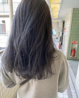 ロング カラー パーマ美容師 hanaのヘアスタイル