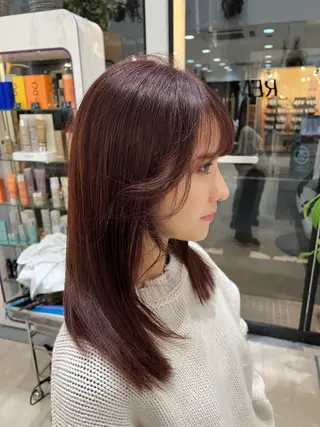 ミディアム カラー パーマ ヘアアレンジ メンズ 堀井 凌平のヘアスタイル