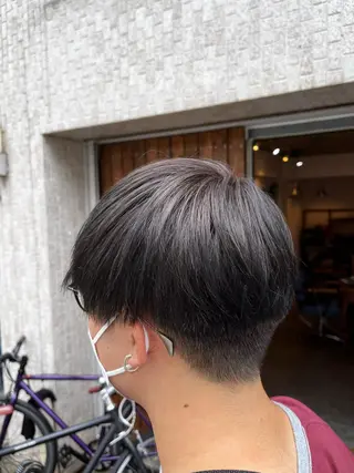 ショート カラー メンズ Hair relaxation drop大森所属・佐藤槙哉 サトウシンヤのヘアスタイル