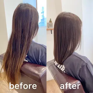 ミディアム カラー KIZU 髪質改善 オカルト怪談のヘアスタイル