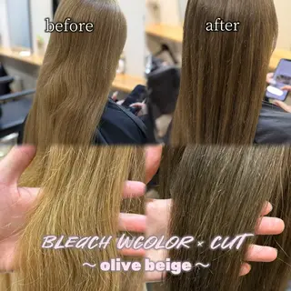 セミロング カラー Keiji🫧艶髪・ 透明感カラー🫧のヘアスタイル