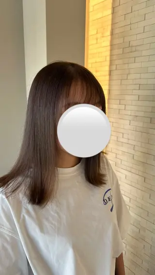 ミディアム grande hair&spa所属・🫧透明感カラー 🫧サキのヘアスタイル