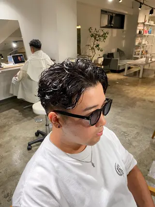 ショート パーマ メンズ メンズパーマ 特化/中川拓也のヘアスタイル