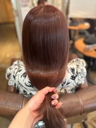 ロング カラー 髪質改善カラー ベージュ🤎YUMEのヘアスタイル