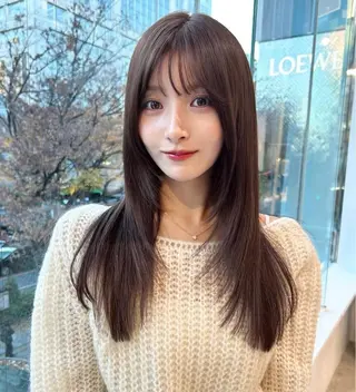 セミロング カラー 渋谷/駅近/徒歩4分 /生田レイのヘアスタイル