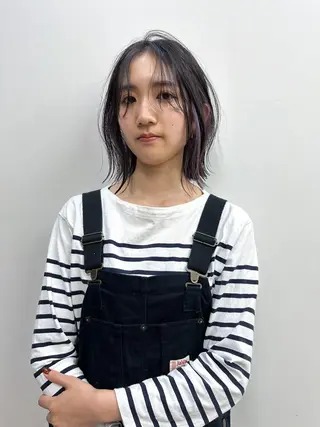 ショート カラー 似合わせカット ケアパーマ喜来雅由のヘアスタイル