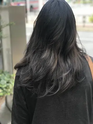 ロング カラー 似合わせ/代表 髪質改善/山田将大のヘアスタイル