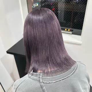 カラー Mio｜ぱつっとボブ ｜髪質改善ストレートのヘアスタイル