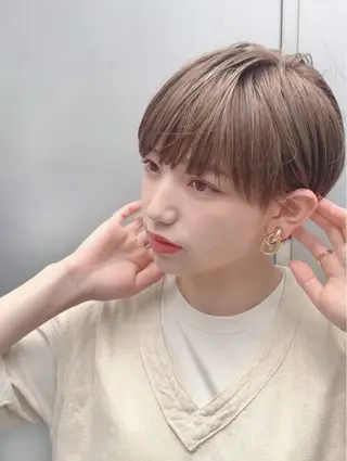 ショート L’ami所属・小顔ショート 吉田ジョウのヘアスタイル
