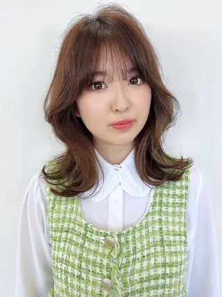 ミディアム カラー 韓国ヘア×髪質改善 /yoshikaのヘアスタイル