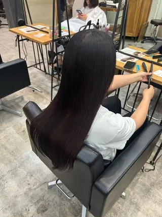 ロング 縮毛矯正得意です🉐 ♡のぐちまおのヘアスタイル