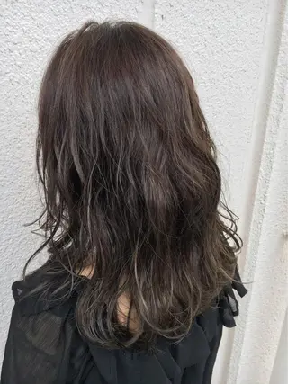 ミディアム カラー 永井 大希のヘアスタイル