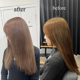 セミロング カラー カラー&矯正スペシャ リスト宮本　伸一のヘアスタイル