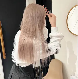 セミロング カラー ai 梅田/暖色カラーのヘアスタイル