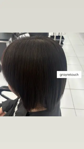 ミディアム カラー リコ🪐ワンカラー モデル募集のヘアスタイル