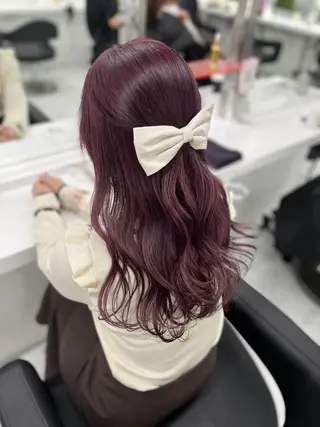 カラー 上野BABY💞 高発色暖色カラー💞のヘアスタイル