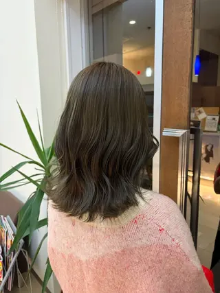 セミロング パーマ／ブリーチ🐏 モデル募集中 ナナホのヘアスタイル