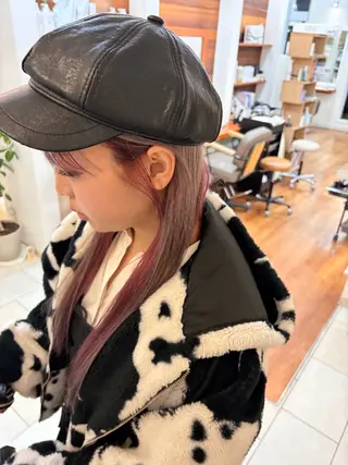 ロング カラー はまもと もえのヘアスタイル