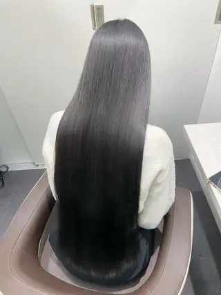 ロング カラー パーマ ヘアアレンジ 縮毛矯正/艶カラー /美髪/ﾒｸﾞﾐのヘアスタイル