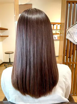 セミロング 髪質改善・縮毛矯正・ パーマ講師✨山田夏樹のヘアスタイル