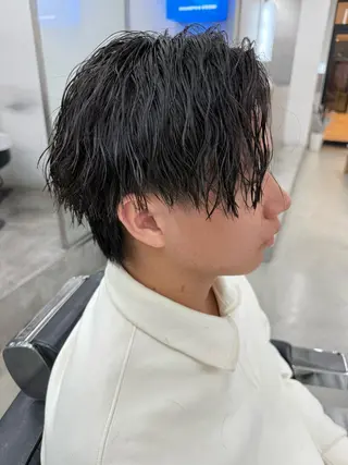 ショート カラー パーマ ヘアアレンジ メンズ 亀井隆汰/メンズ専門 パーマ特化美容師のヘアスタイル
