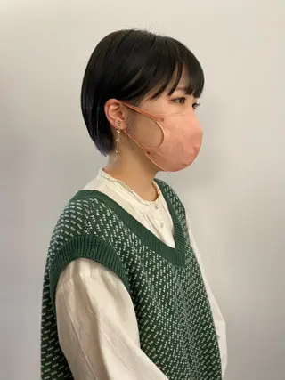 ショート パーマ、髪質改善 菊地美月のヘアスタイル