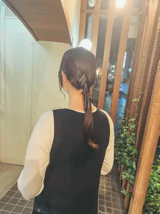 ロング ヘアアレンジ つくばUtooe's 副店長　寺沢颯のヘアスタイル