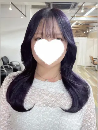 セミロング カラー 野田頭 心🌿/ボブ レイヤー/艶カラーのヘアスタイル