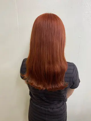 カラー 暖色カラー/オレンジ 🧡のんのヘアスタイル