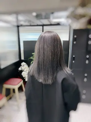 セミロング カラー 韓国/トレンド レイヤー【101】のヘアスタイル