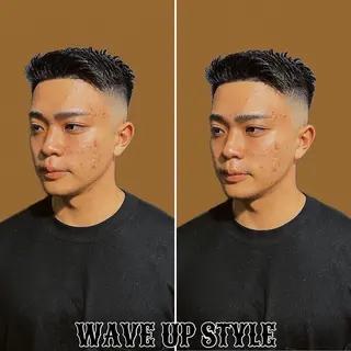 ショート メンズ &CREW スタッフのヘアスタイル
