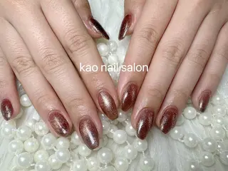 ネイル kao nail マグネット/長さだしのネイルデザイン