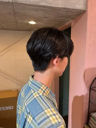 ショート パーマ メンズ chikashitsu所属・Junmi/ﾁｶｼﾂ /堀江のヘアスタイル