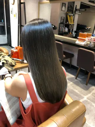 ロング カラー 縮毛矯正/ 髪質改善/浅見拓哉のヘアスタイル