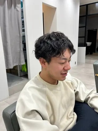 パーマ メンズ number大分/ 磯部栞里のヘアスタイル