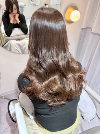 ロング カラー カットモデル募集中✨ 津川里緒✨️のヘアスタイル