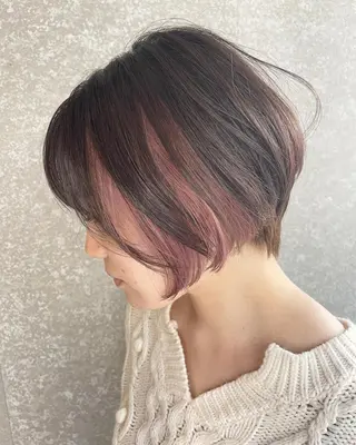 ショート fil横浜店長パーマ ブリーチ特化TOMOのヘアスタイル