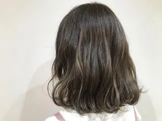 ミディアム カラー ヒロミ/アレンジ/ アンニュイ/透け感のヘアスタイル