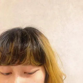 ミディアム カラー 雪本 愛のヘアスタイル