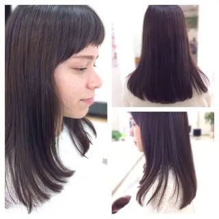 セミロング いけだ ゆうのヘアスタイル