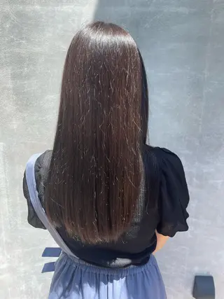 ロング カラー 青田 明日海のヘアスタイル