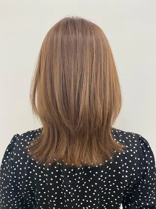 ミディアム カラー ハイトーン✨ボブ✨ よしのりのヘアスタイル