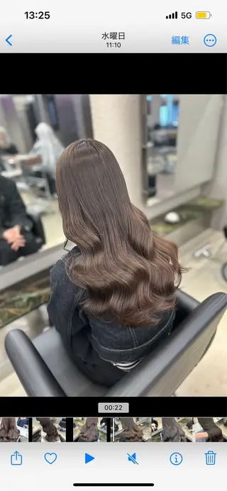 セミロング カラー メンズカットモデル /Nanakaのヘアスタイル