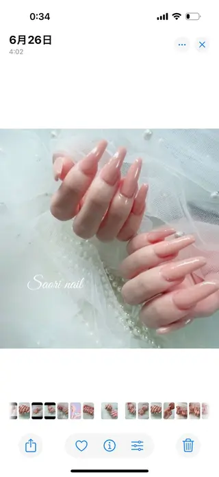 ネイル 長さだし特化サロン SAORINAILのネイルデザイン