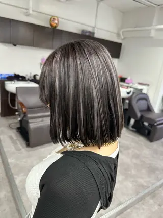 ミディアム カラー ヘアアレンジ 久米 治仁のヘアスタイル