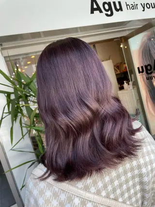 ミディアム カラー Agu  hair you所属・♡ yumaのヘアスタイル