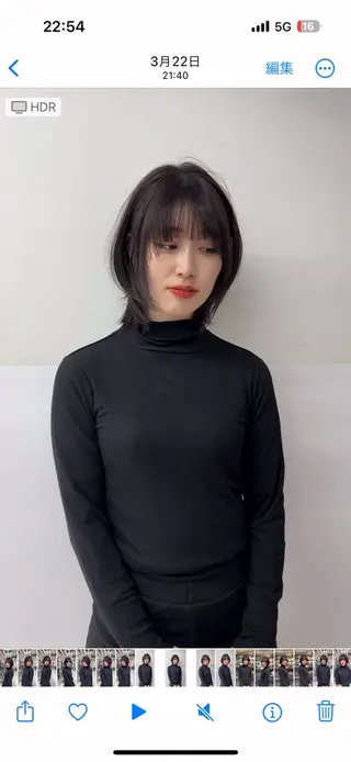 ミディアム レイヤーカット/ 堀匠吾のヘアスタイル